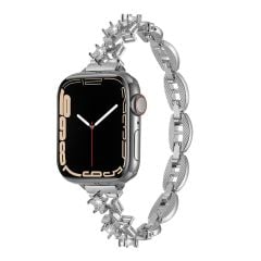 Apple Watch 6 5 4 3 2 1 SE 42 44 mm uyumlu Zarif Taşlı Tasarım Metal Kordon New Collection Şık Kayış
