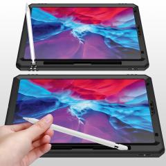 iPad Pro 12.9 2021 5. Nesil Kılıf Metal Yüzüklü Standlı Kalem Bölmeli Premium Vega