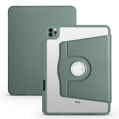 iPad Air 4 2020 10.9'' uyumlu Kılıf 360 Dönebilen Kalem Bölmeli Yatay Dikey Standlı Akıllı Kapak