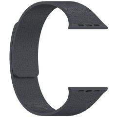 Apple Watch 6 5 4 3 2 1 SE 38 40 mm Uyumlu Magnetik Silikon Kordon Deri Görünümlü Mıknatıslı Kayış