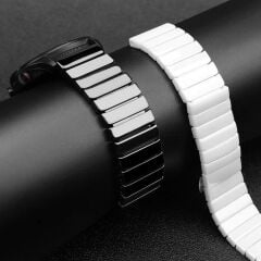 Samsung Galaxy Watch 6 Classic 43 / 47 mm Uyumlu Seramik Kordon Premium Seramik Kayış