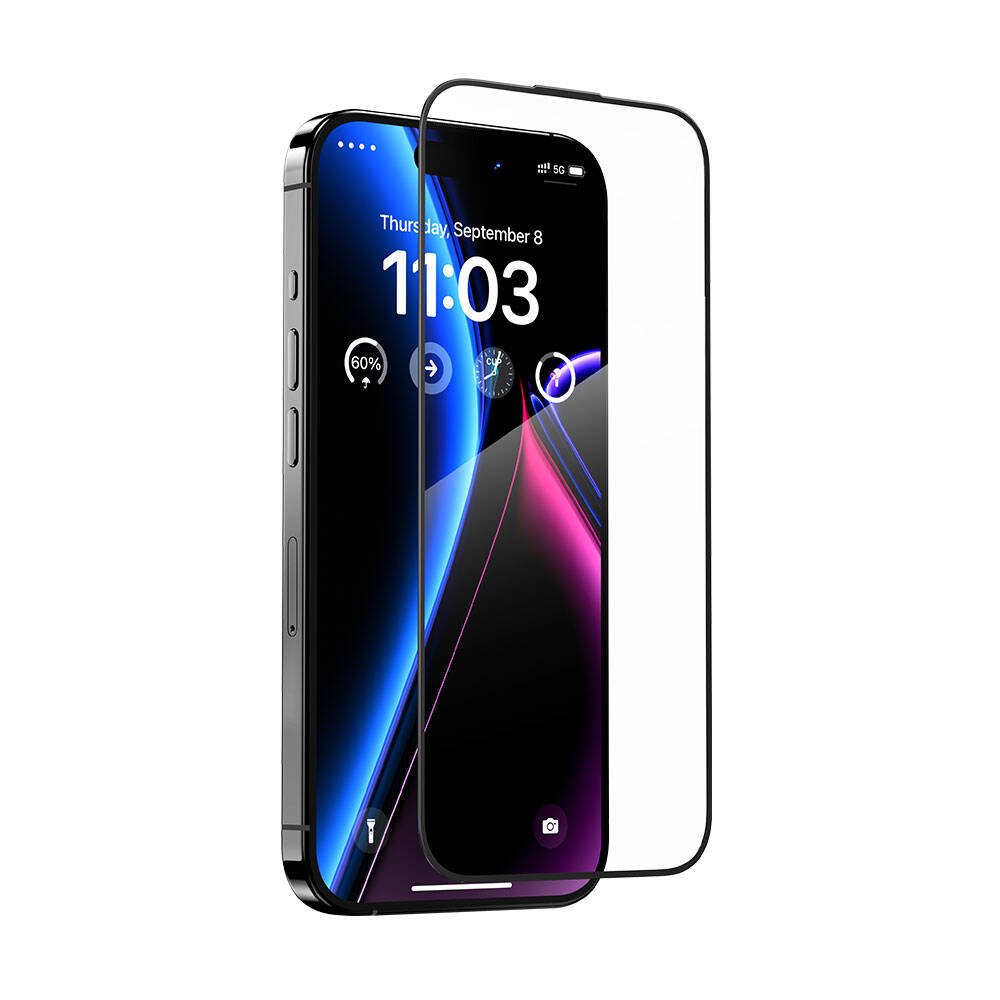 Apple iPhone 15 Pro Max Benks V Pro Ultra Shield 0.3mm Ekran Koruyucu + Kolay Uygulama Aparatlı Siyah