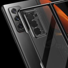 Samsung Galaxy Z Fold 2 Kılıf Premium Kapak Tam Uyumlu 2 Parça Siyah