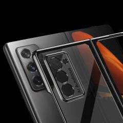 Samsung Galaxy Z Fold 2 Kılıf Premium Kapak Tam Uyumlu 2 Parça Siyah