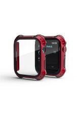 Apple Watch 8 45 mm uyumlu Ekran Koruyucu Anti-Shock Kasa Koruma Metalik Tasarım Tüm Gövde Kapak