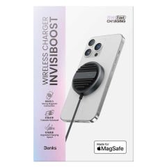 Benks MFM01 MFI Sertifikalı Standlı 15W Hızlı Şarj Özellikli Magsafe PD Wireless Şarj Aleti