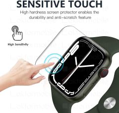 Apple Watch 7 45 mm uyumlu Ekran Koruyucu TPU Saat Ekranı Koruma