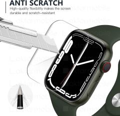 Apple Watch 7 45 mm uyumlu Ekran Koruyucu TPU Saat Ekranı Koruma