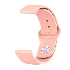 Xiaomi Mi Watch Uyumlu Silikon Kordon Premium Spor Kayış Jel Silikon Spor Kordon Pudra