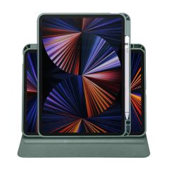 iPad Pro 11 2020 uyumlu Kılıf 360 Dönebilen Kalem Bölmeli Yatay Dikey Standlı Akıllı Kapak Koyu Yeşil