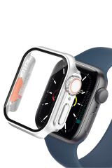 Apple Watch 9 41 mm uyumlu Watch Ultra 49 mm Kasa Dönüştürücü & Ekran Koruyucu Tam Koruma Gri