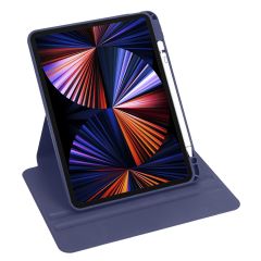 iPad Pro 11 2020 uyumlu Kılıf 360 Dönebilen Kalem Bölmeli Yatay Dikey Standlı Akıllı Kapak Lacivert