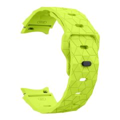Samsung Galaxy Watch 6 Classic 43 47 mm Silikon Kordon Geometrik Desenli Spor Tasarım Premium Kayış Yeşil