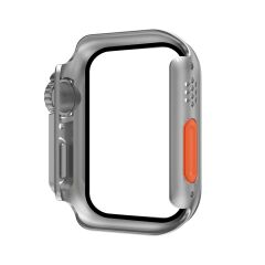 Apple Watch 9 41 mm uyumlu Watch Ultra 49 mm Kasa Dönüştürücü & Ekran Koruyucu Tam Koruma Gri