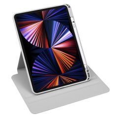 iPad Pro 11 2018 uyumlu Kılıf 360 Dönebilen Kalem Bölmeli Yatay Dikey Standlı Akıllı Kapak Gri