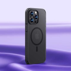 Apple iPhone 14 Pro Max Kılıf Kenarları Silikon Airbagli Mat Arka Yüzey Benks Icesand Kapak