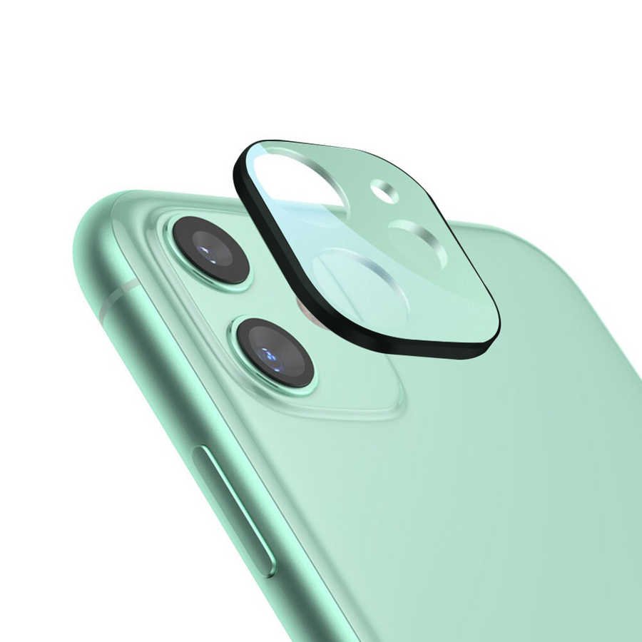 Apple iPhone 11 Benks Kamera Lens Koruyucu Yeşil
