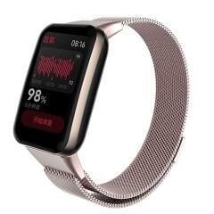 Xiaomi Mi Band 7 Pro uyumlu Mıknatıslı Hasır Metal Örgü Kordon Özel Pim Tasarımı Milanese Kayış