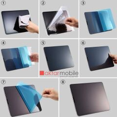 iPad Air 5. Nesil 2022 10.9'' M1 uyumlu Ekran Koruyucu Nano Kırılmaz Esnek Üstün Koruma