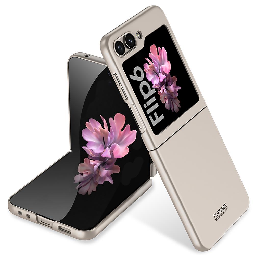 Samsung Galaxy Z Flip 6 uyumlu Kılıf Premium Kapak Kamera Korumalı Mat Tasarım İnce Yapılı Titanyum Gri