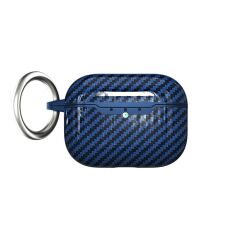 Airpods Pro 3. Nesil Uyumlu Kılıf Hoparlör ve Mikrofon Delikli Karbon Görünümlü Silikon Kapak