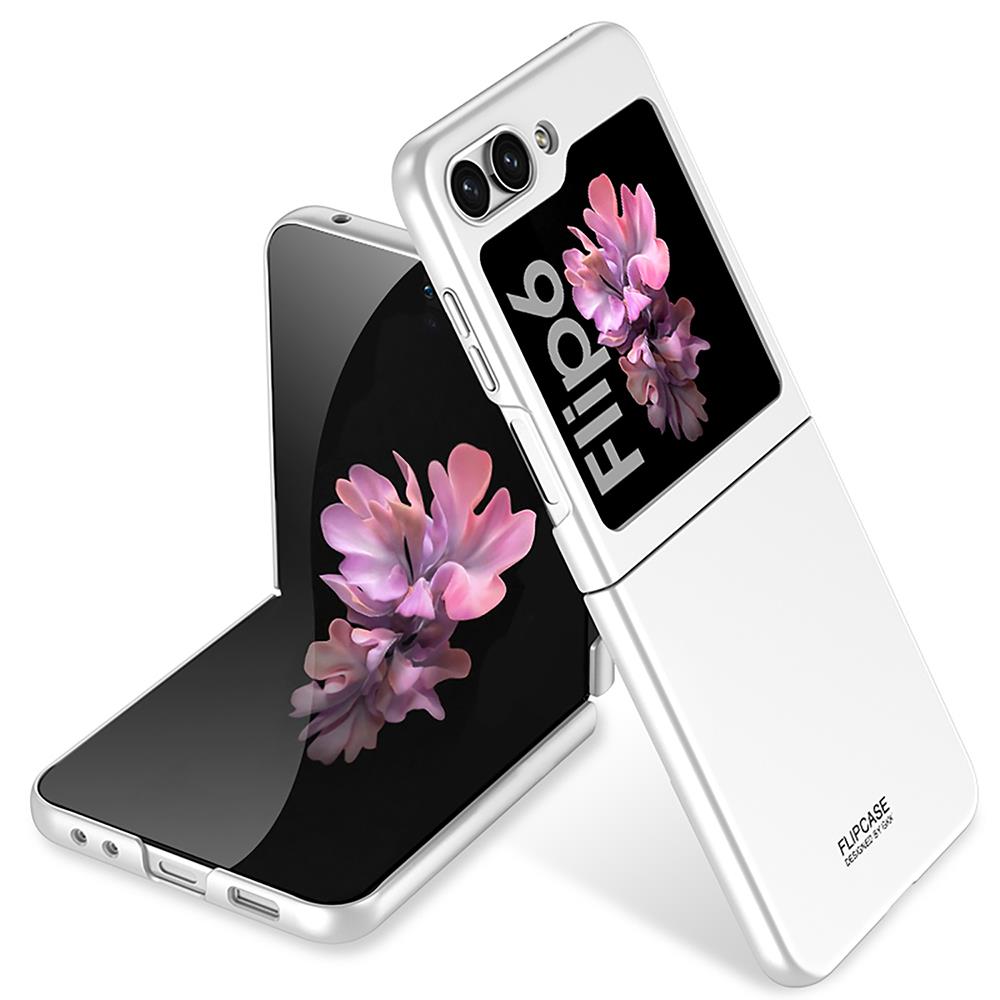 Samsung Galaxy Z Flip 6 uyumlu Kılıf Premium Kapak Kamera Korumalı Mat Tasarım İnce Yapılı Gümüş