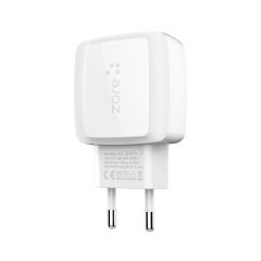 Çift USB 2.4A Hızlı Şarj Aleti + Lightning Kablo 2in1 Şarj Cihazı