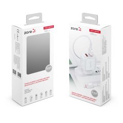 Çift USB 2.4A Hızlı Şarj Aleti + Lightning Kablo 2in1 Şarj Cihazı