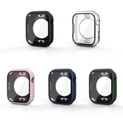 Apple Watch 6 SE 5 4 3 44 mm uyumlu Ekran Koruyucu 360° Kasa Koruma Tüm Gövde Kapak Darbe Emici Pembe