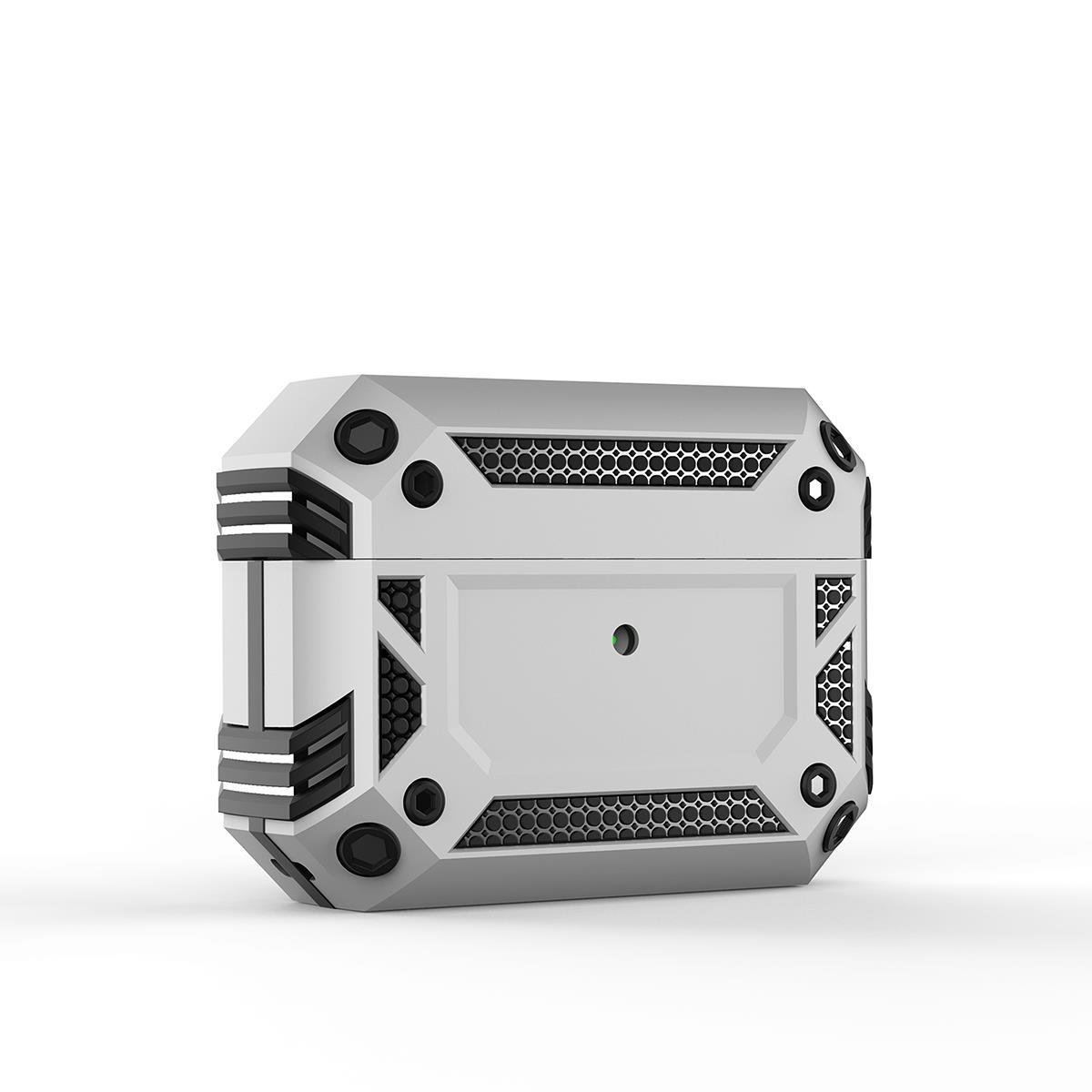 Apple Airpods Pro Kılıf Zırh Koruma Tank - Sert PC & Silikon - 6 Renk