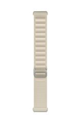 Amazfit GTR 42 mm uyumlu Kordon Alpine Loop Kumaş Örgü Kayış Krem