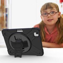 Apple iPad Air 5. Nesil 2022 10.9'' M1 uyumlu Kılıf Tam Koruma Defender Standlı Tablet Kılıfı Zırh