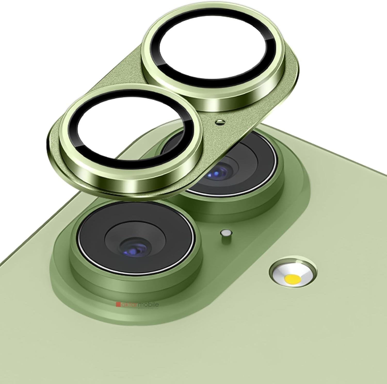 iPhone 17 Uyumlu Tam Kaplayan Kamera Lens Koruyucu Titanyum Kaplama Anti-Reflective Yeşil