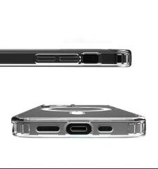 iPhone 13 Kılıf MagSafe Özellikli Silikon Kapak Darbe Emici Kenarları Yükseltilmiş Kılıf