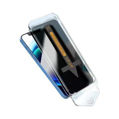 iPhone XR Hayalet Ekran Koruyucu & Hızlı Kurulum Aparatı - Anti-Dust Toz Geçirmez - Privacy