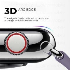 Apple Watch 10 42 mm uyumlu Ekran Koruyucu 3D Tam Kapatan Kavisli PPMA Nano Cam