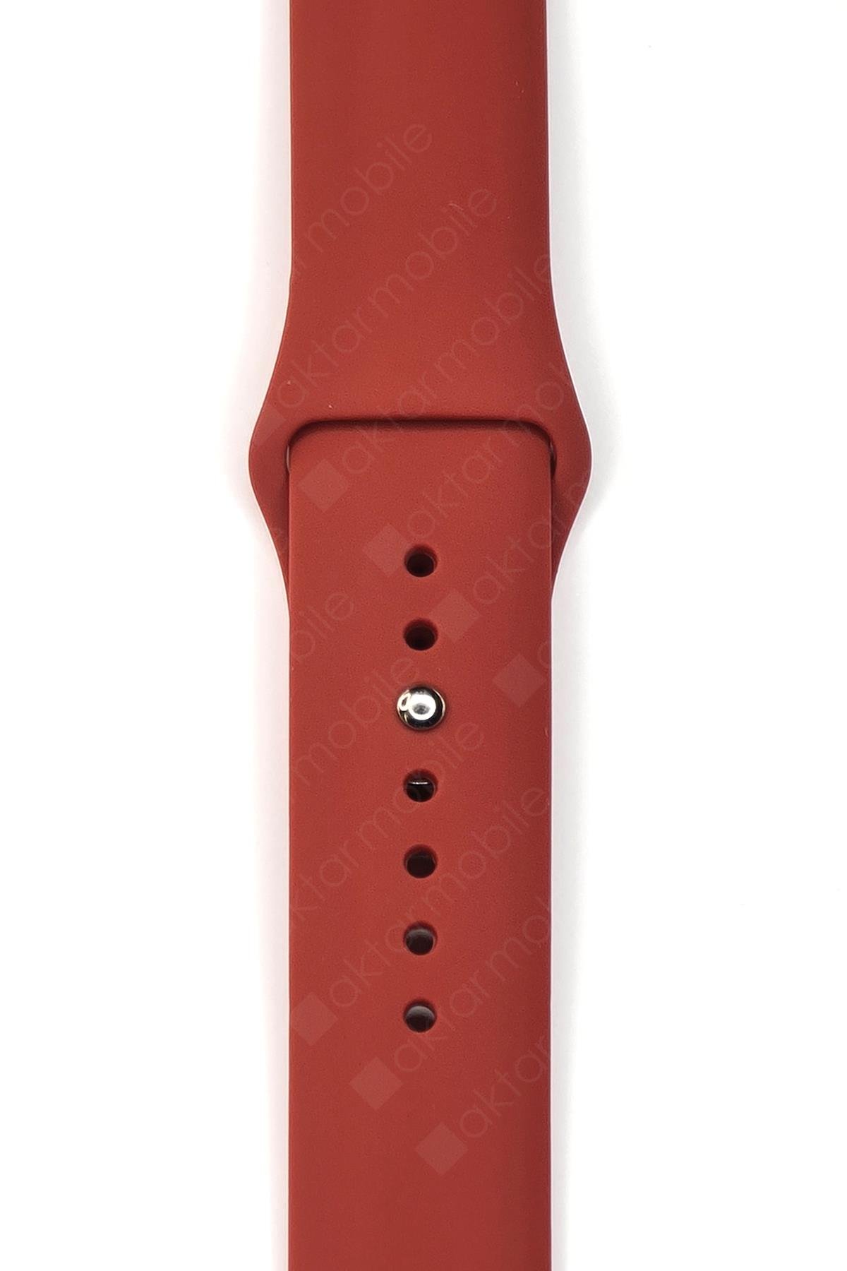 Amazfit GTR 42 mm Uyumlu Silikon Kordon Premium Spor Kayış Jel Silikon Spor Kordon Mürdüm