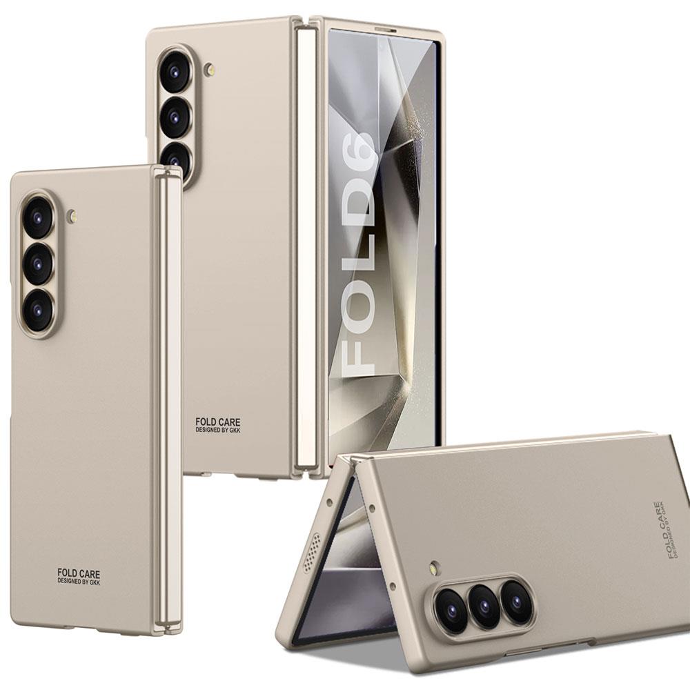 Samsung Galaxy Z Fold 6 uyumlu Kılıf Kamera Korumalı Premium Kapak Mat Tasarım İnce Yapılı Titanyum