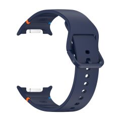 Samsung Galaxy Watch 8 Classic 46 mm Silikon Kordon Tam Uyumlu Pim Tasarımı Premium Spor Kayış Lacivert