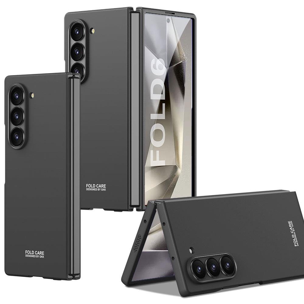 Samsung Galaxy Z Fold 6 uyumlu Kılıf Kamera Korumalı Premium Kapak Mat Tasarım İnce Yapılı Siyah