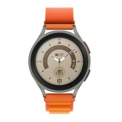 Huawei Watch GT 3 46 mm uyumlu Kordon Alpine Loop Kumaş Örgü Kayış Turuncu