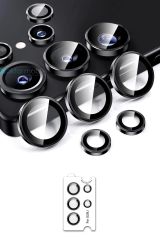 Galaxy S25 Ultra Uyumlu Premium Safir Kamera Lens Koruyucu Anti-Reftective Temperli Cam Tam Koruma
