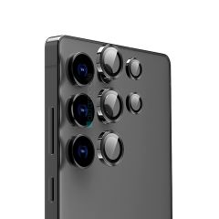 Galaxy S25 Ultra Uyumlu Premium Safir Kamera Lens Koruyucu Anti-Reftective Temperli Cam Tam Koruma