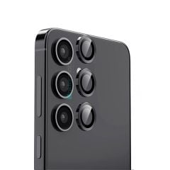 Galaxy S25 Plus Uyumlu Premium Safir Kamera Lens Koruyucu Anti-Reftective Temperli Cam Tam Koruma