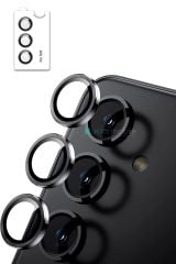 Galaxy S25 Uyumlu Premium Safir Kamera Lens Koruyucu Anti-Reftective Temperli Cam Tam Koruma