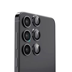 Galaxy S25 Uyumlu Premium Safir Kamera Lens Koruyucu Anti-Reftective Temperli Cam Tam Koruma