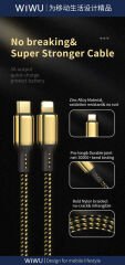 Wiwu Golden Series GD-103 Lightning To PD Data Kablo 2M Gold