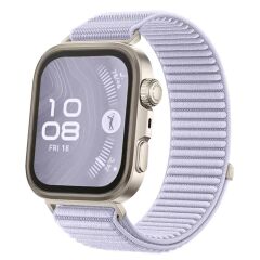 Huawei Watch Fit 4 / Watch Fit 4 Pro uyumlu Spor Loop Kordon Hasır Örgü Kayış Cırt Cırtlı Velcro