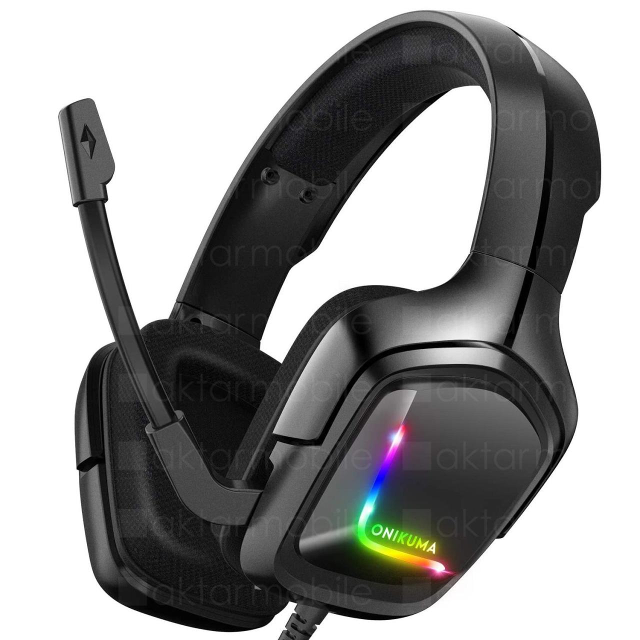 ONIKUMA K20 RGB Gaming Kulaklık Profesyonel Mikrofonlu Oyuncu Kulaklığı Premium Headset PC/PS/XBOX
