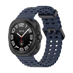 Samsung Galaxy Watch Ultra 47 mm uyumlu Silikon Spor Kordon Özel Pim Soft Jel Silikon Kayış